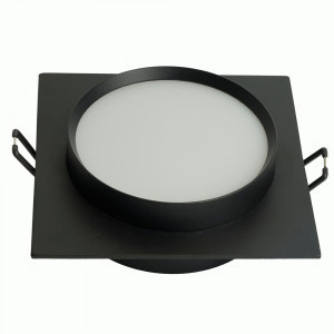 Feron cв-к встр. под лампу GX53, черный, квадрат 110х110х40мм DL506 51357