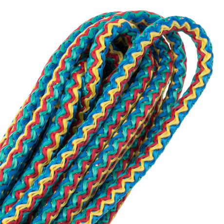Шнур вязаный полипропиленовый с серд."Радуга", 8 мм, L 20 м, Сибртех