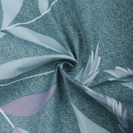 PROVANCE Нэви Комплект постельного белья евро (4 предмета), микросатин, листья