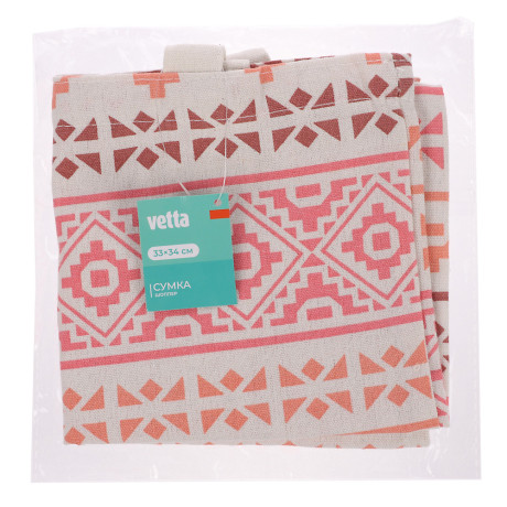 VETTA Сумка с орнаментом, 33х34 см, с дном