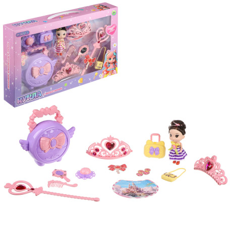ИГРОЛЕНД Кукла 10 см с аксессуарами, PVC, PP, FBS, 44,5х7х28,5 см