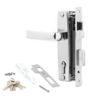 Замок врез 1330 Apecs (хром) с ручками  \16