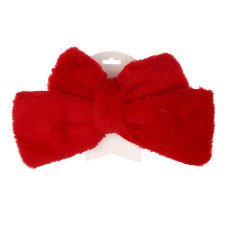 СНОУ БУМ Бант 20x24 см 1 шт, полиэстер, красный