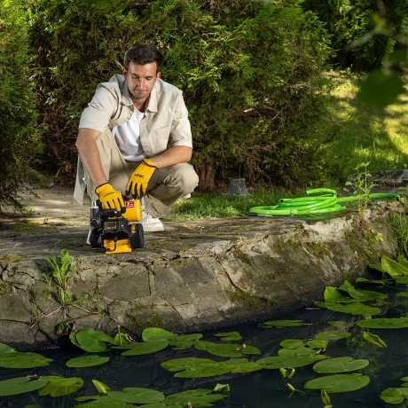 Насосная станция PS500C, 500 Вт, напор 35 м, 2200 л/ч, ресивер 2 л, блок управления Denzel