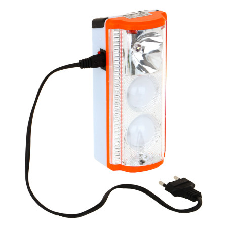 ЕРМАК Фонарь аккумуляторный переносной, пластик, 28+1LED, 16х6,2х7 см