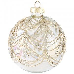 Шар "Вуаль" 8см, прозрачный с рисунком (кратность16шт!)(цена за 1шт) Волшебная страна