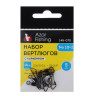 AZOR FISHING Набор вертлюгов с карабином, 5шт, №10+2, №12+1, №8+3