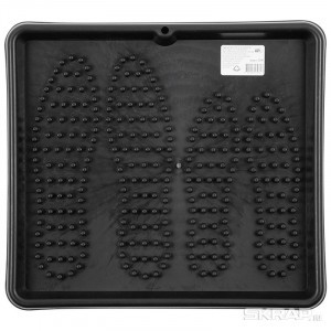 Поддон для обуви 43*39*2,8см, полипропилен, черный 312198