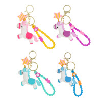 СНОУ БУМ Брелок &quot;Лошадка-Единорог&quot;, 8х2,3х6см, ПВХ, металл, 4 дизайна