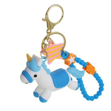 СНОУ БУМ Брелок "Лошадка-Единорог", 8х2,3х6см, ПВХ, металл, 4 дизайна