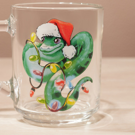 Кружка Символ года 200мл, 4 дизайна, стекло