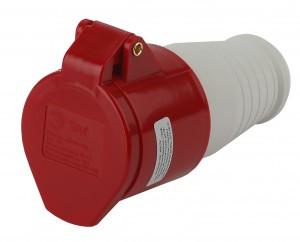 ЭРА силовая розетка CEE (разъем) переносная 214 3P+РЕ 16А 380В IP44 (10/120/2160) 0284