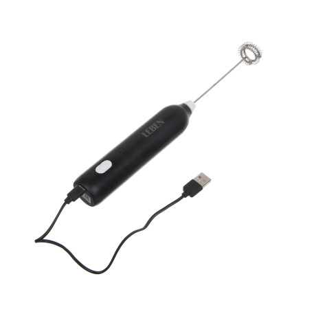 LEBEN Капучинатор аккумуляторный, 3 скорости, 2 насадки, аккум. 500мАч