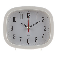 Будильник кварц, корпус белый &quot;Классика&quot; 12,5х10,5x30см, арт.В5-003