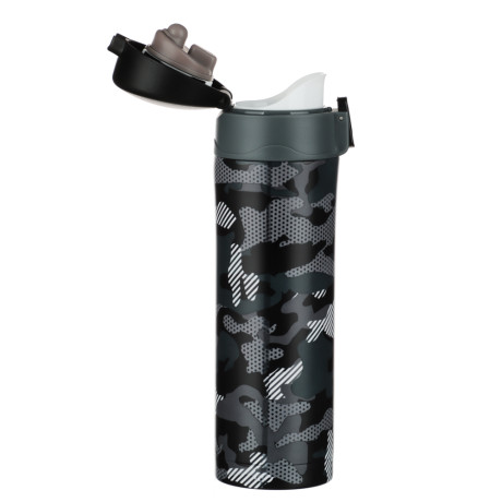 SATOSHI Термос-кружка с крышкой на защелке, 450мл "Камуфляж" нерж.сталь