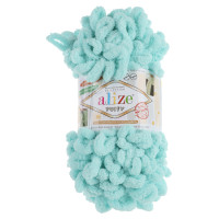 Пряжа Puffy/Ализе 100г/9,5м 100% Микрополиэстер (19-светло-бирюзовый)