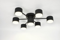 General Люстра 7GX53 50W 550х135 230V черный, металл Стеллар без пульта IP20 662344