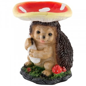 Фигурка садовая Еж под грибом H-23 см 169401