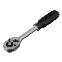 Ключ-трещотка 3/8&quot;, CrV, 45 зубьев, с быстрым сбросом, хром Matrix