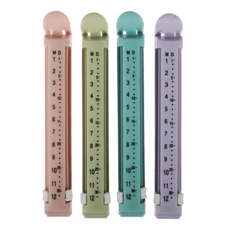 VETTA Набор зажимов для пакетов 4шт с датами, пластик, 12см