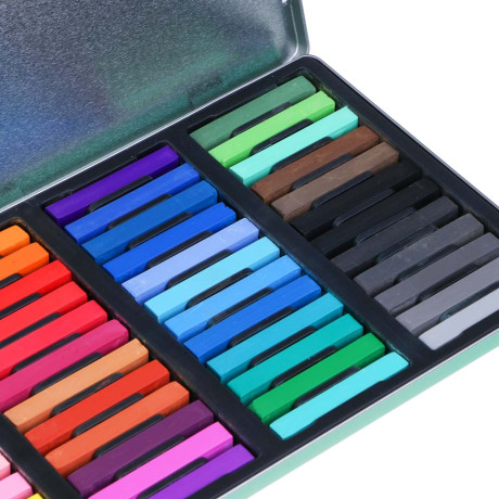 BY Русские Супергерои Набор пастели художественной, 48 цветов, металлический бокс, 3 дизайна