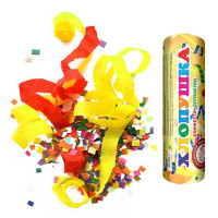 Хлопушка 100мм с конфетти/серпан Х100КС УПЗ (500)