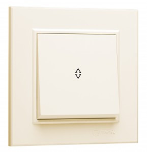 Makel Karea выкл. СУ 1 кл. крем. (проходной) 56010005