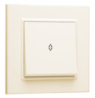 Makel Karea выкл. СУ 1 кл. крем. (проходной) 56010005