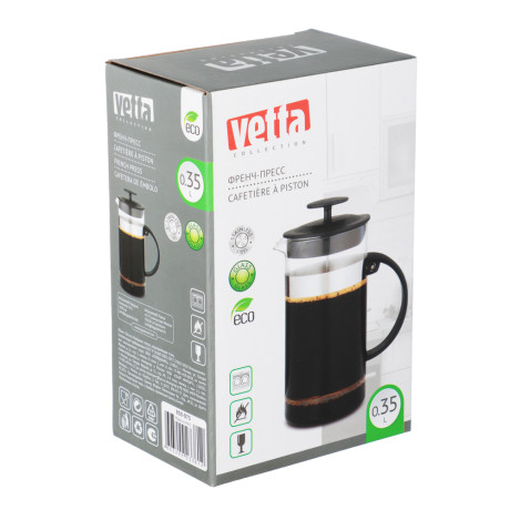 VETTA Флор Френч-пресс нерж.сталь, стекло, 350мл B05-350