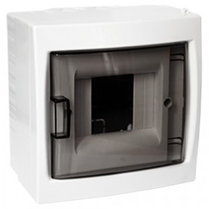 Bylectrica бокс (корпус) пластик. ЩРН-П- 4 мод. навесной с дверцей, опломбировка, IP20 (КНО-4Д)