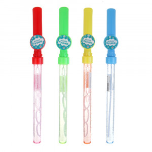 ИГРОЛЕНД Мыльные пузыри с ручкой в виде динозавра, 110мл, ABS,PVC, мыльный р-р, 48х7х7см, 4 цвета