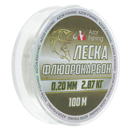 AZOR FISHING Леска флюрокарбоновая 0,20мм, 100м