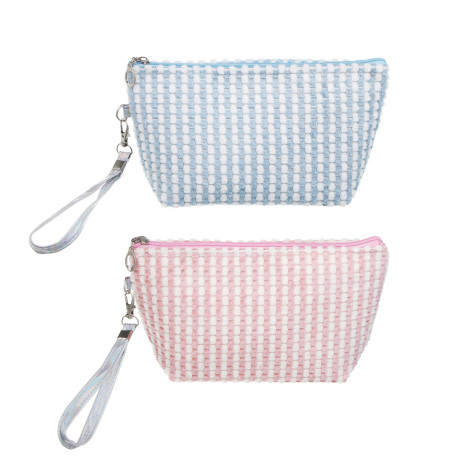 Косметичка трапеция тм ЮL Velveti  полиэстер, 23х14х7см, 2 цвета