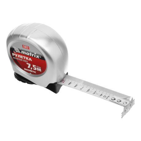 Рулетка Magnetic,7,5 м х 25 мм,магнитный зацеп Matrix