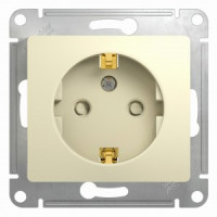 Systeme Electric GLOSSA мех. роз. СУ 1 мест. беж. (пл.осн., земля, штор.) GSL000245 (20!)