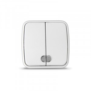 СОЮЗ Электра выкл. ОУ 2 кл. бел., инд. (пласт. осн.) 0030