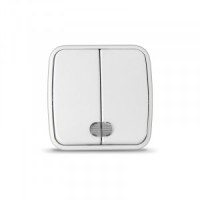 СОЮЗ Электра выкл. ОУ 2 кл. бел., инд. (пласт. осн.) 0030