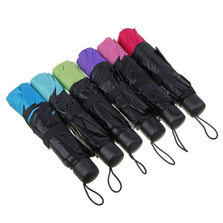 Зонт женский, механика, сплав, пластик, полиэстер, 55см, 8 спиц, 6 цветов