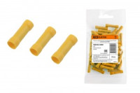 TDM Гильза соединительная изолиров. ГСИ 6,0 желтая (уп. 50шт, цена/уп) (10уп.!) (10!) SQ0546-0009