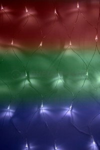 Гирлянда-сетка 180LED, разноцвет., 1,8х1,5м, 8 реж, IP20, присоска 215-139 Neon Night