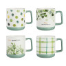 MILLIMI Грин лайф Кружка 370мл, фарфор, 4 дизайна