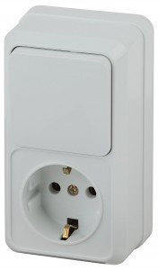 ЭРА Intro Quadro Блок ОУ, роз. 1 мест. ,земля+вык 1 кл. верт. 10(16)А, IP20, белый 2-705-01 53882