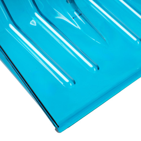 Лопата для уборки снега, поликарбонат, 475х400х1385мм, алюминиевый черенок, ПВХ оплетка, LUXE Palisad