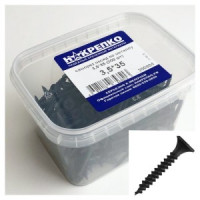 Саморез оксид по металлу потайной частый шаг 3,5*35 (300 шт EC) (цена за уп) НАКРЕПКО 200804