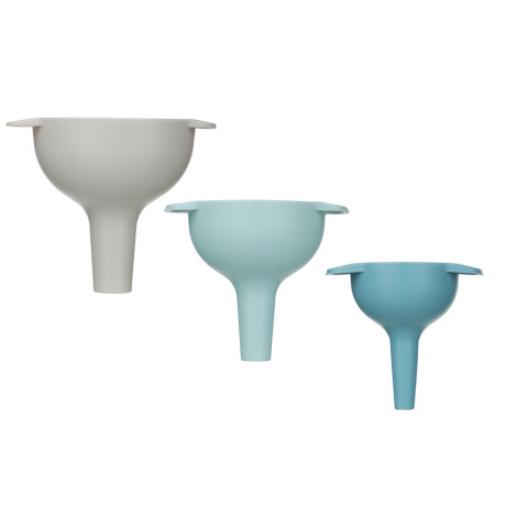 Набор воронок с фильтром, 4 пр. (воронка 8,5x8см/10x9см/12,5x10см, фильтр 4,5см) РР