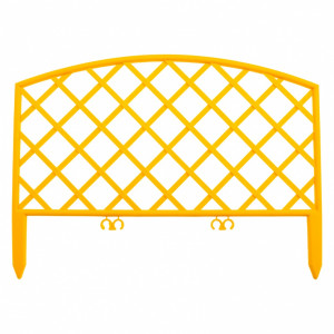 Забор декоративный &quot;Сетка&quot;, 24 х 320 см, желтый, Россия, Palisad