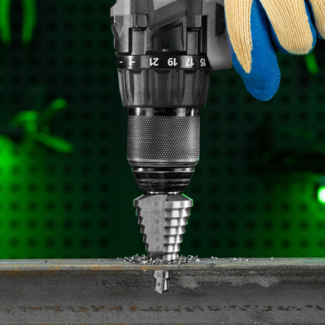 Сверло ступенчатое по металлу, 9-12-15-18-21-24-27-30-33-36 мм, 4241 Сибртех