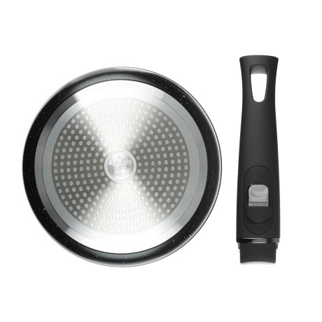 SATOSHI Нера Наб. пос. 7пр, сков.24/26см; ковш1,7л; кастр. 2,8л; +крышки, съем. руч. а/п мрамор, инд