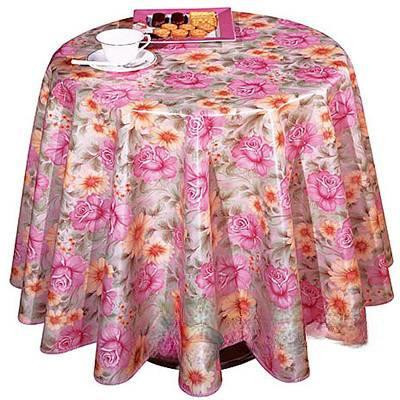 Клеенка 140*20 ДЕКОРАМА 44А (садовые цветы, желтый + розовый) ТУРЦИЯ