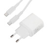 Сетевое зарядное устройство с кабелем BOROFONE модель BA99A, USB-C PD 20Вт, каб С-С цвет: белый